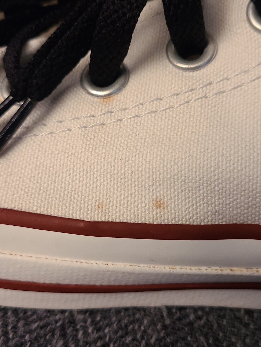 Limited Edition Converse White Low-Top Sneakers Love Hate Graphics Unisex M5 W7 - Picture 12 of 16